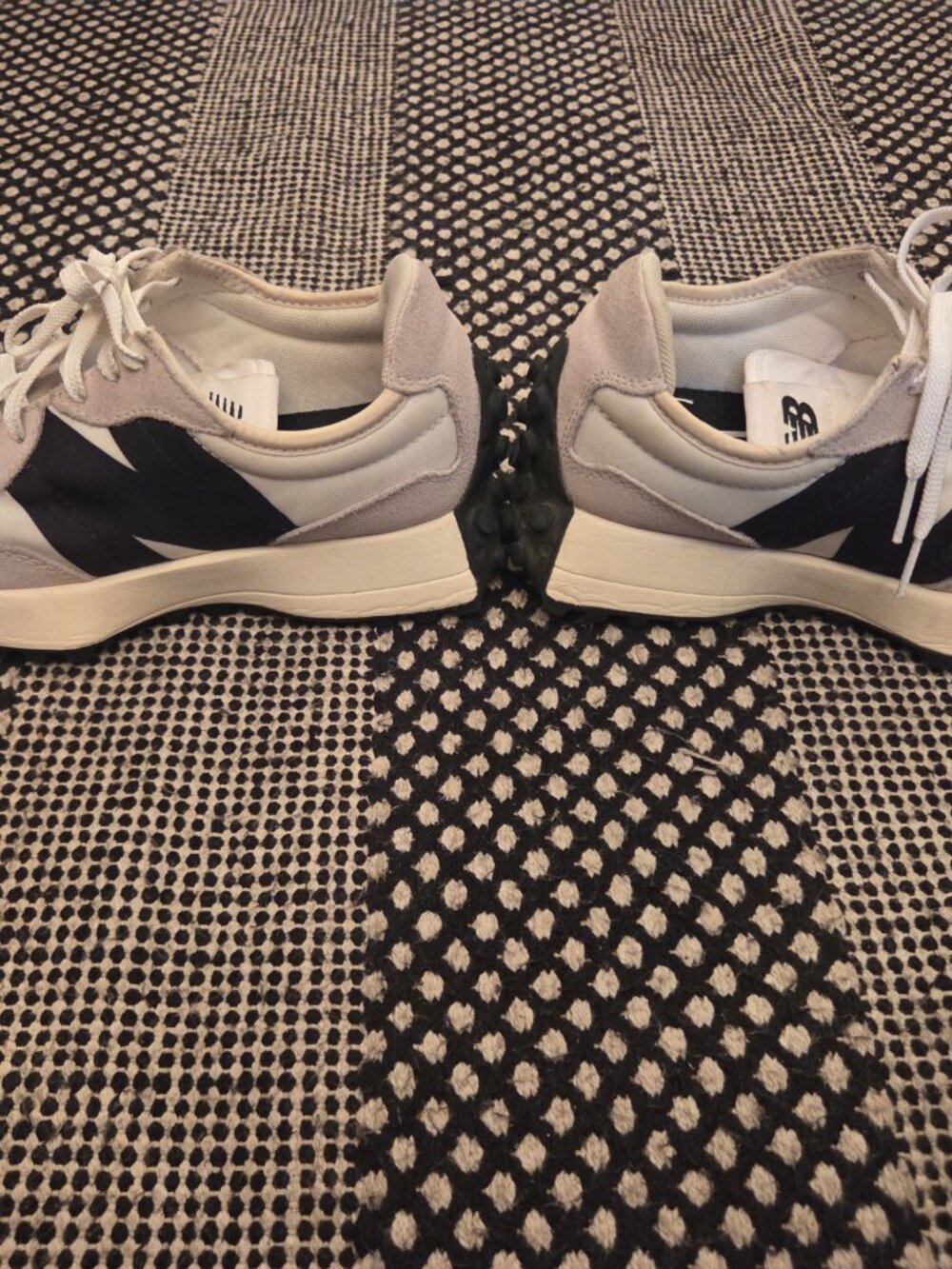 New Balance WS327FE Womens Size 6.5 Sea Salt Black Sneakers Lifestyle Shoes - Picture 7 of 12